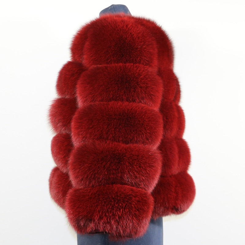 Fashion winter jackets women Warm Coats Natural Faux Fur Coat