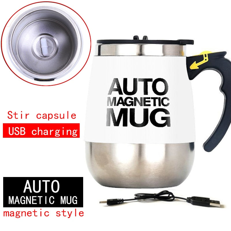 New Automatic Self Stirring Magnetic Mug Creative Stainless Steel Mixer
