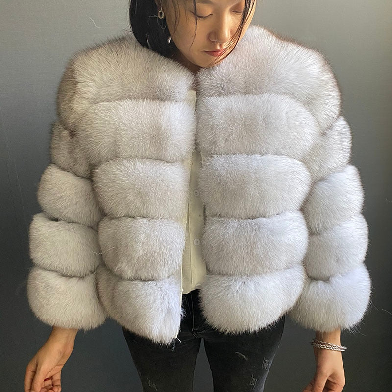 Fashion winter jackets women Warm Coats Natural Faux Fur Coat