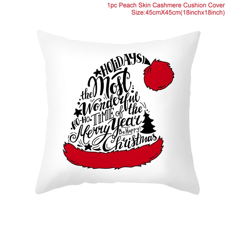 45cm Christmas Cushion Pillow Cover Christmas Decorations