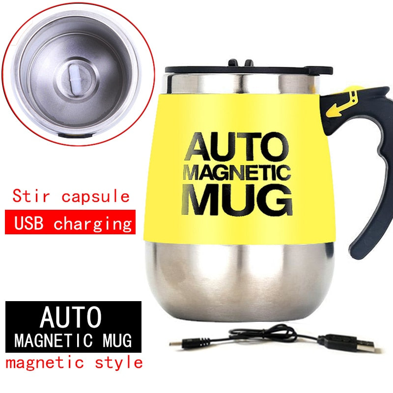 New Automatic Self Stirring Magnetic Mug Creative Stainless Steel Mixer