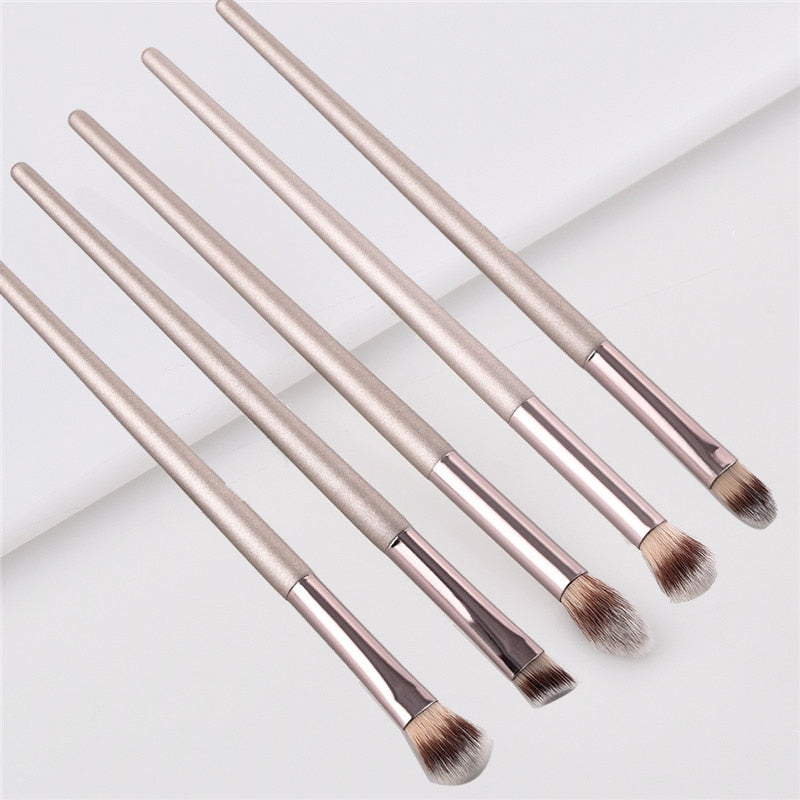 4/10pcs Champagne makeup brushes set for cosmetic foundation