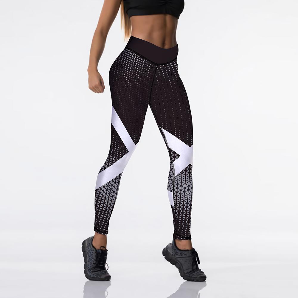 Spandex Sexy High Waist Elasticity Women Digital Printed Leggings