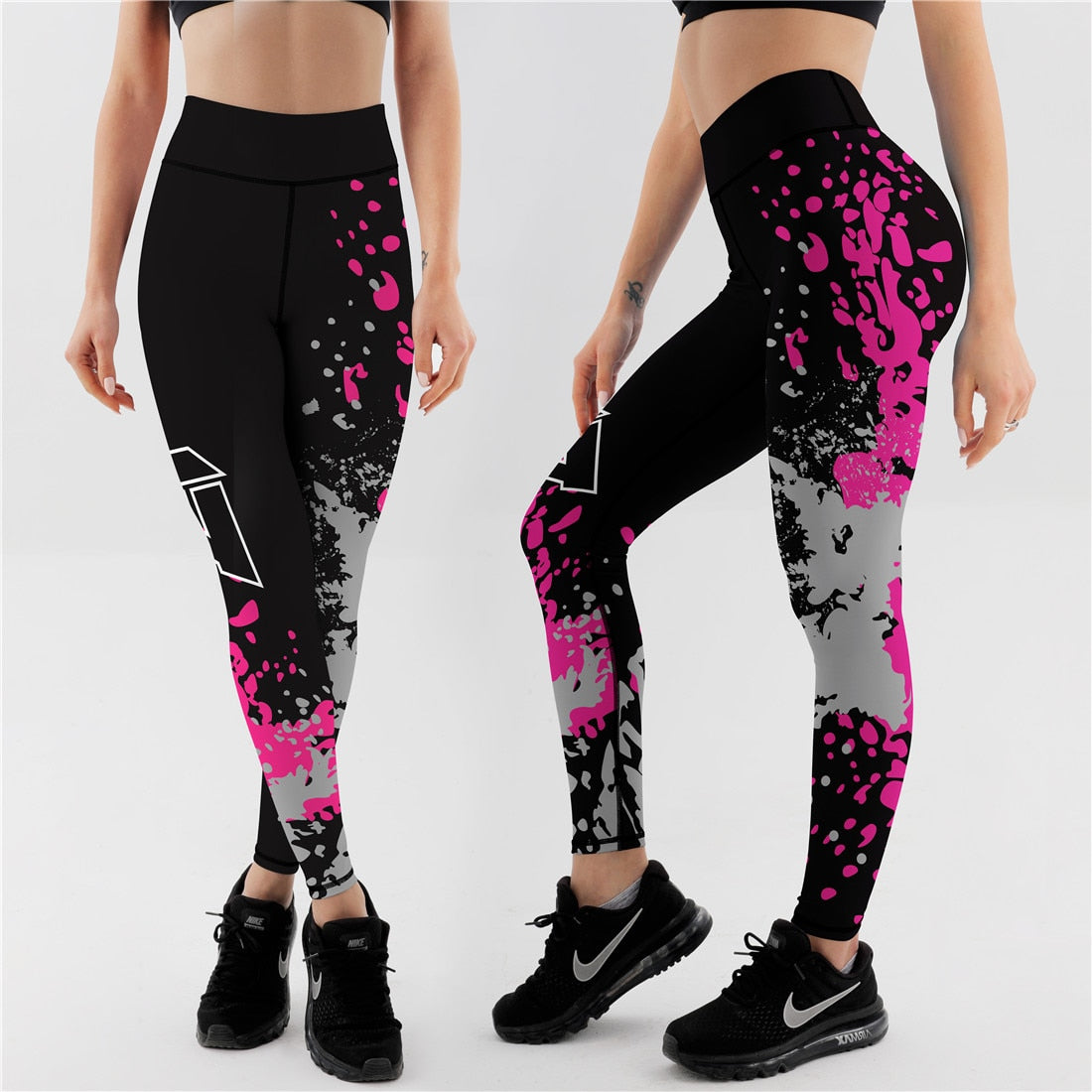 Spandex Sexy High Waist Elasticity Women Digital Printed Leggings