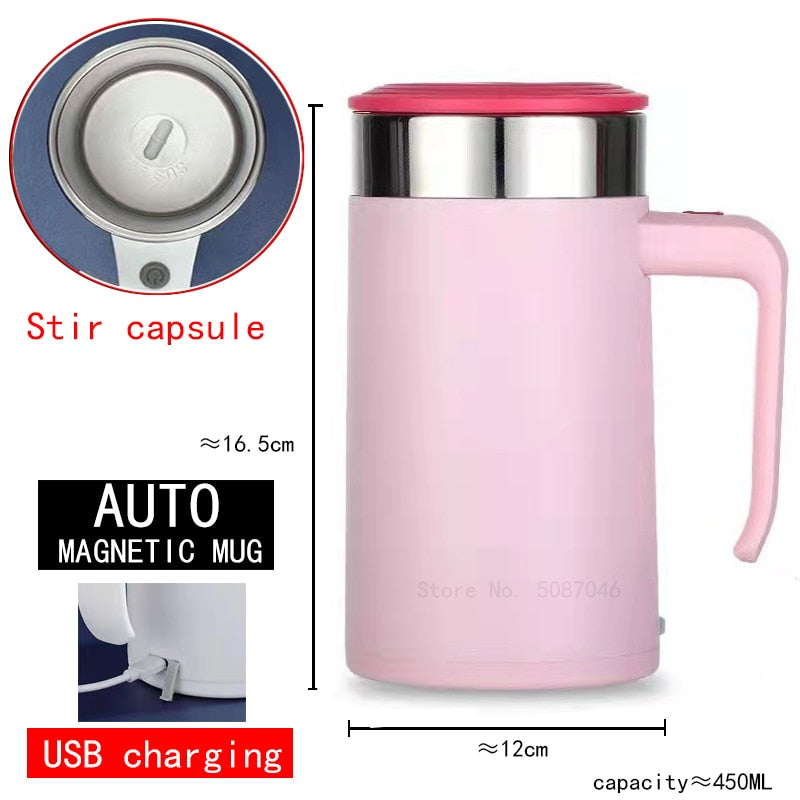 New Automatic Self Stirring Magnetic Mug Creative Stainless Steel Mixer