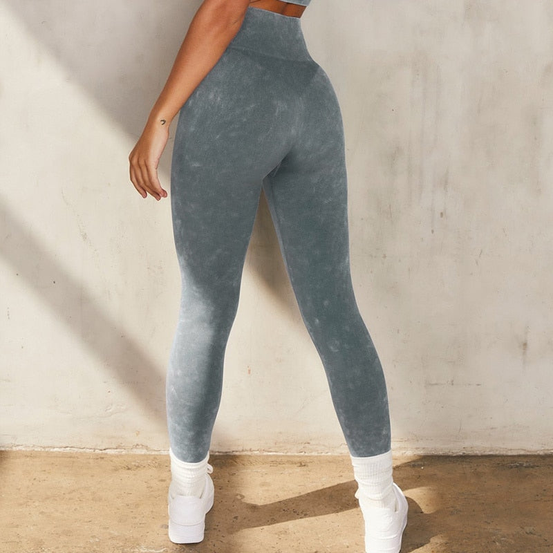Women Seamless Sports Bra Long Sleeve Crop Top Set