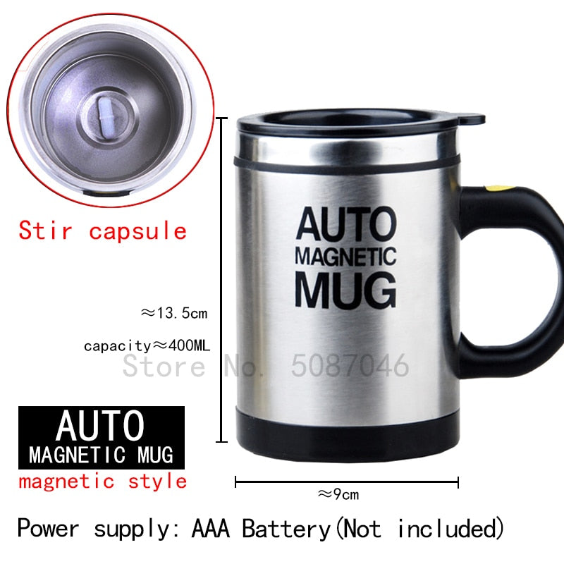 New Automatic Self Stirring Magnetic Mug Creative Stainless Steel Mixer
