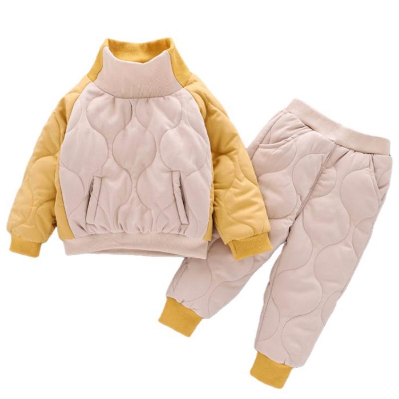 2020 Autumn Winter Suit for Girls Boys Hooded Coat Set
