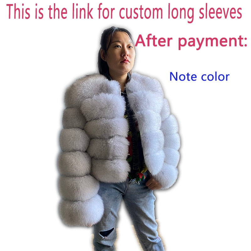 Fashion winter jackets women Warm Coats Natural Faux Fur Coat