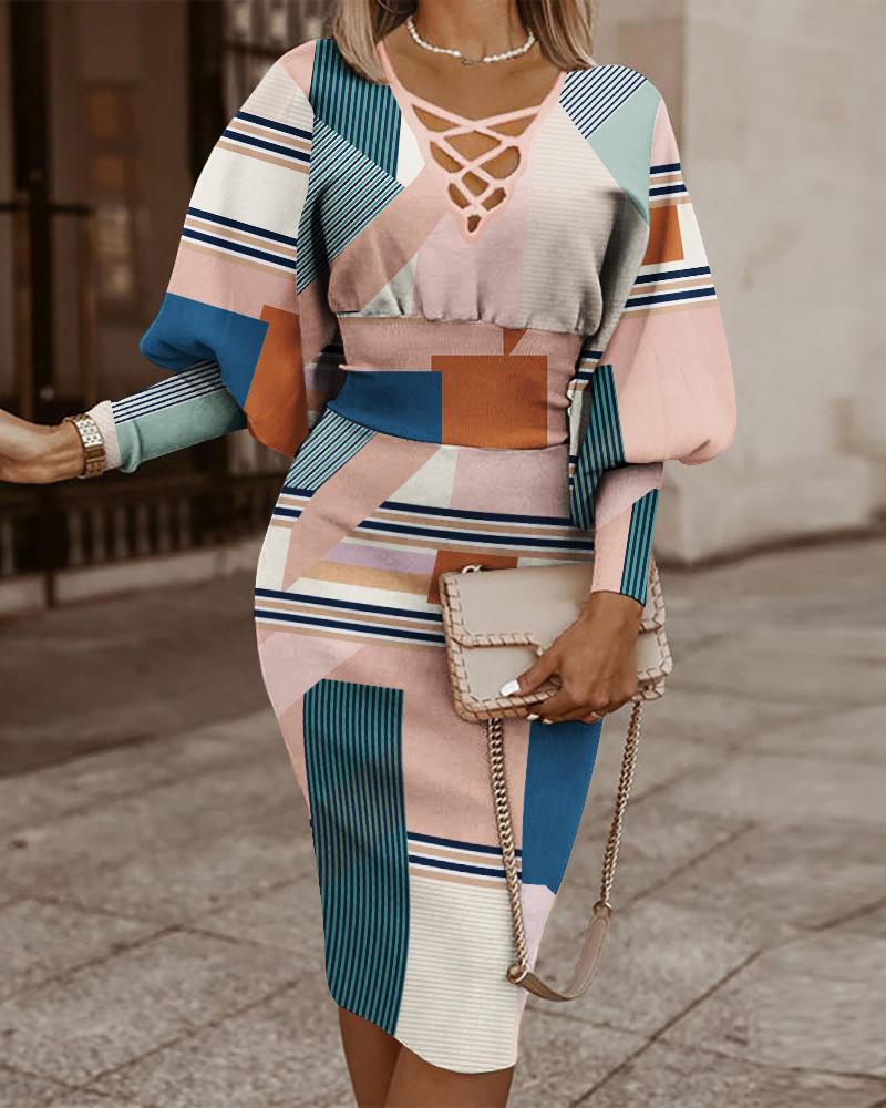 Women's Spring, Autumn and Winter Slim Fit Long Sleeve Dress