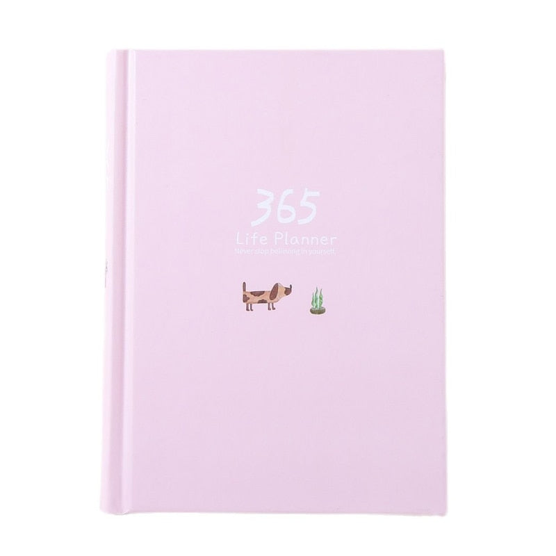 365 Planner Agenda Notebook Colorful Inner PageYearly Daily Plan