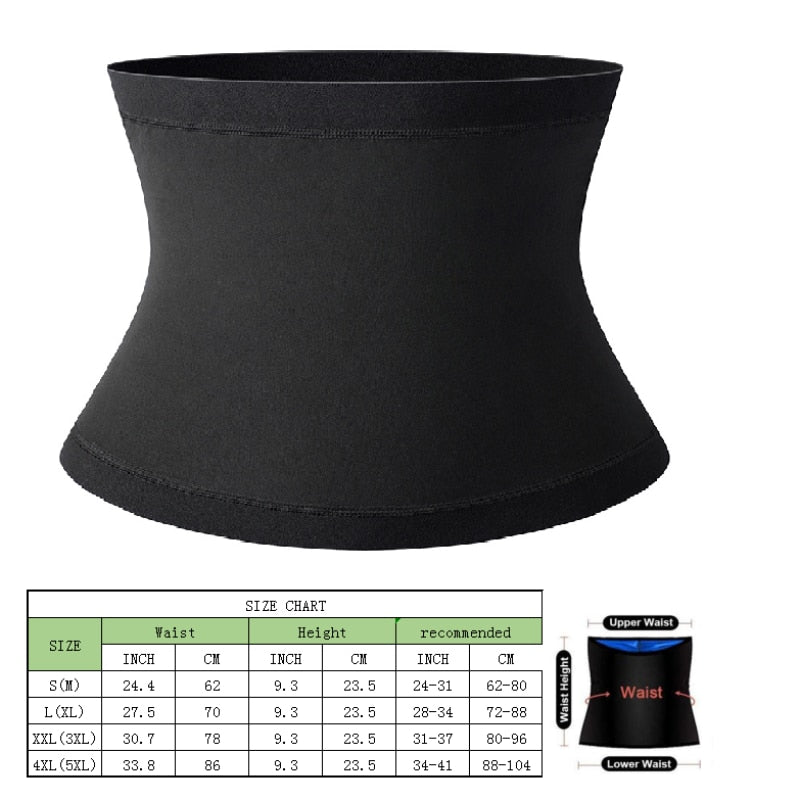 Sauna Waist Trimmer Belly Wrap Workout Sport Sweat Band Shaper