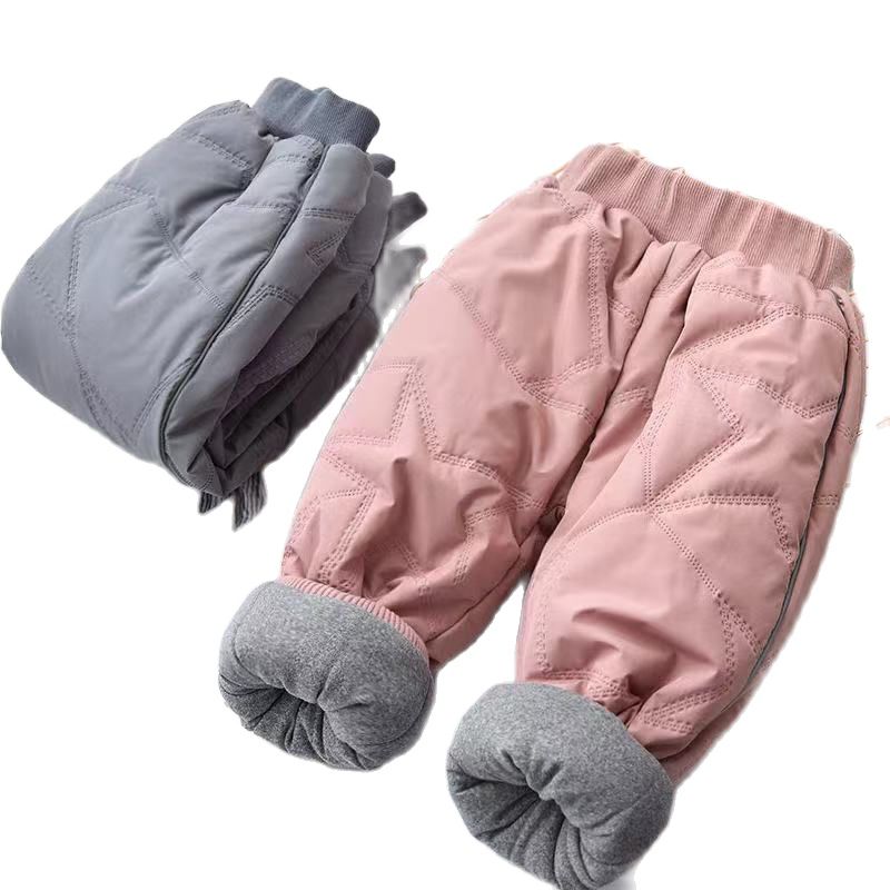 New Baby Boys Clothing Warm Cashmere Jeans Pants