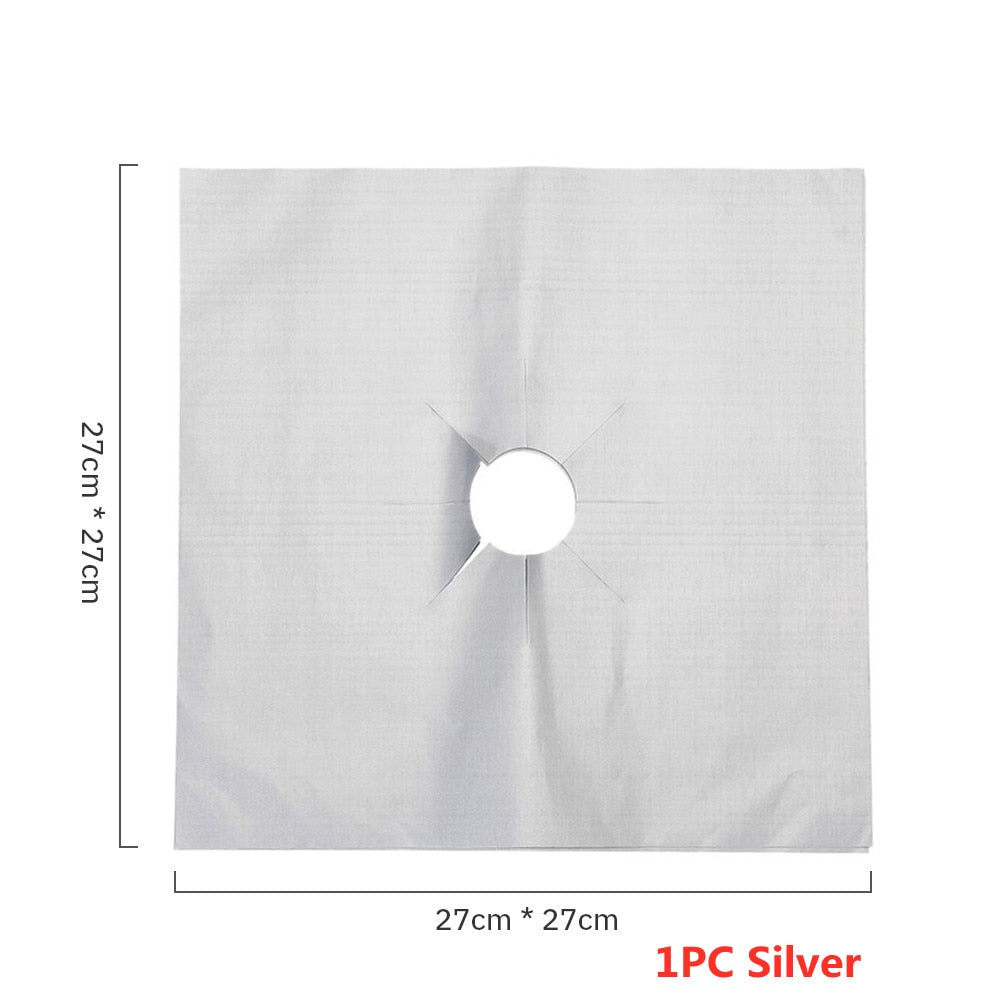 4/6/8Pcs Gas Stove Protector Cooker Cover Liner Clean Mat Pad