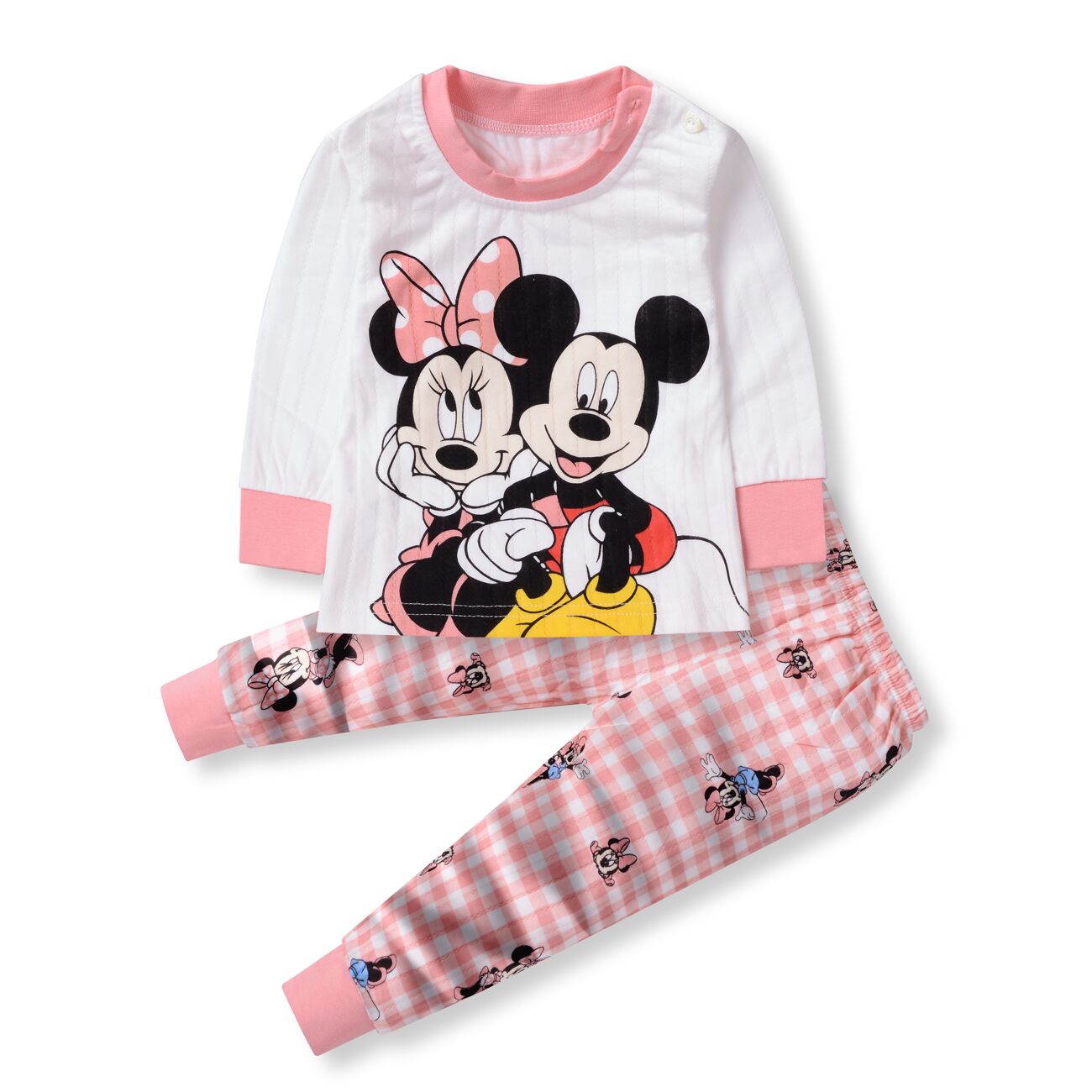 0-2year Baby Girls Boys Clothes Set Winter Christmas Mickey Mouse Set