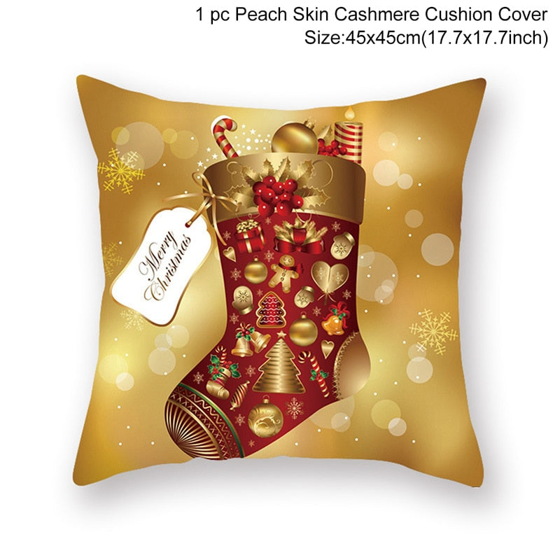 45cm Christmas Cushion Pillow Cover Christmas Decorations