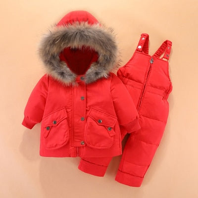 Winter Clothing Set Baby Boy Girl Clothes Warm Jacket Coat