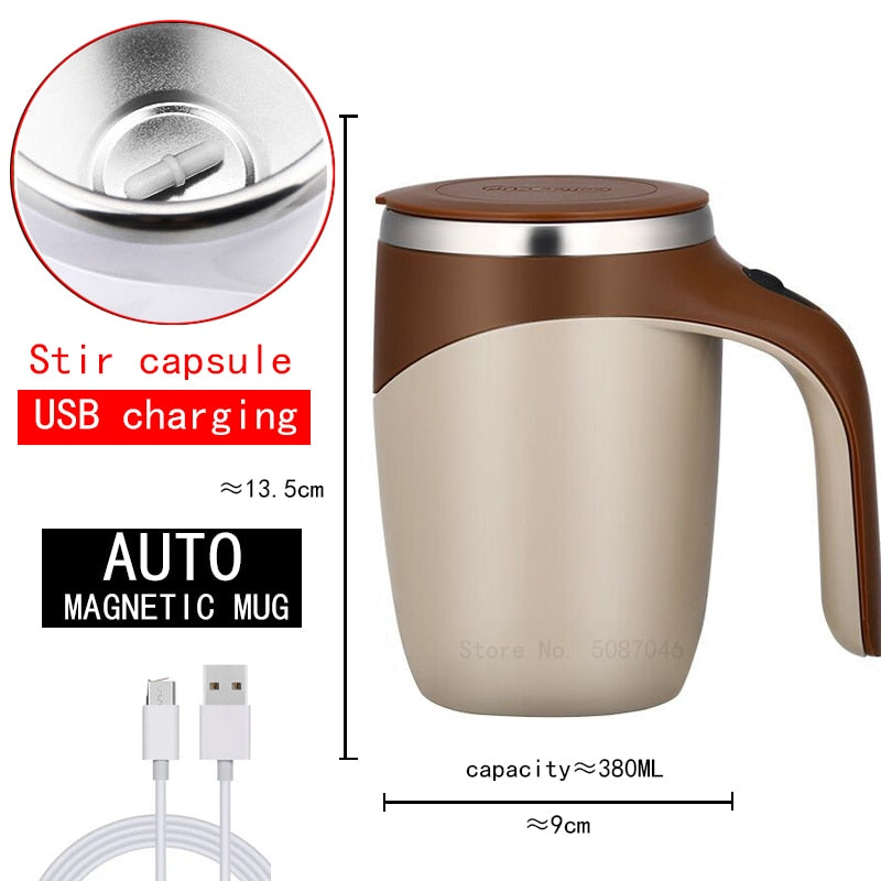 New Automatic Self Stirring Magnetic Mug Creative Stainless Steel Mixer
