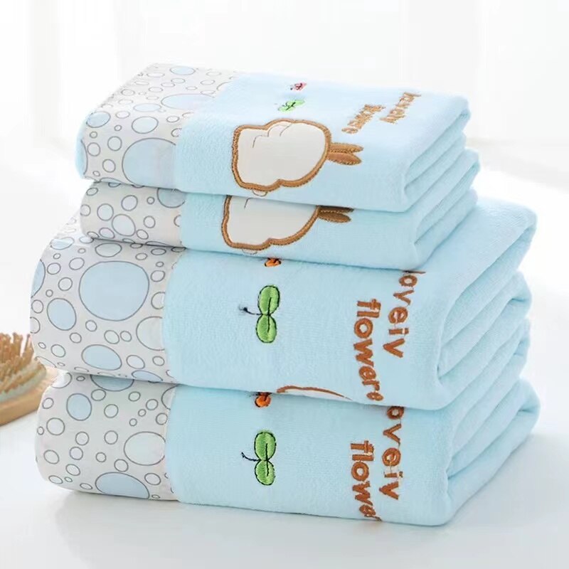 Microfiber Towel Set Luxury Lace Embroidered Bath Towel Gift Set