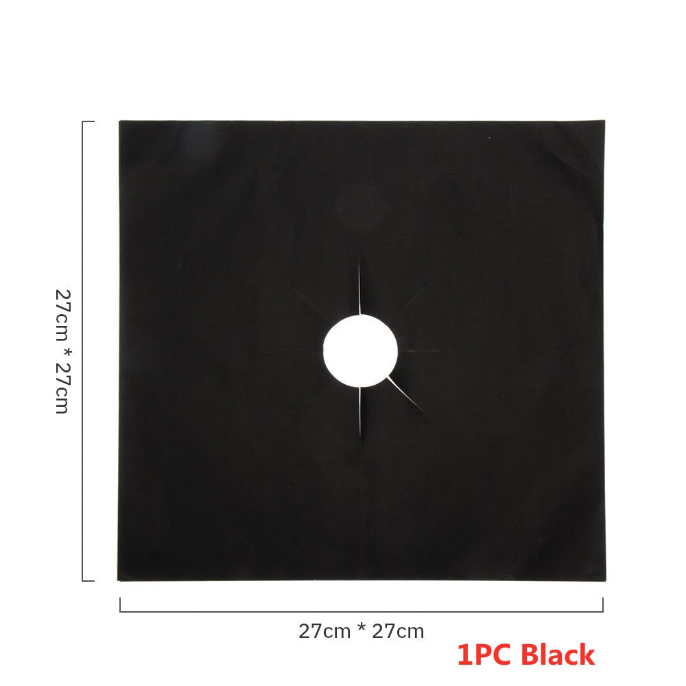 4/6/8Pcs Gas Stove Protector Cooker Cover Liner Clean Mat Pad