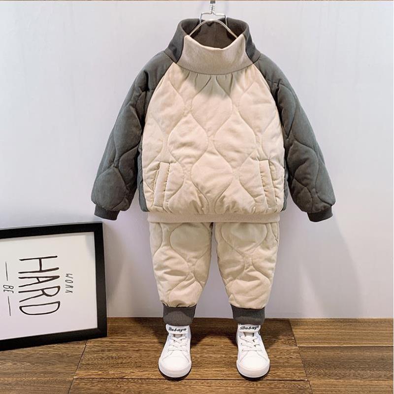 2020 Autumn Winter Suit for Girls Boys Hooded Coat Set