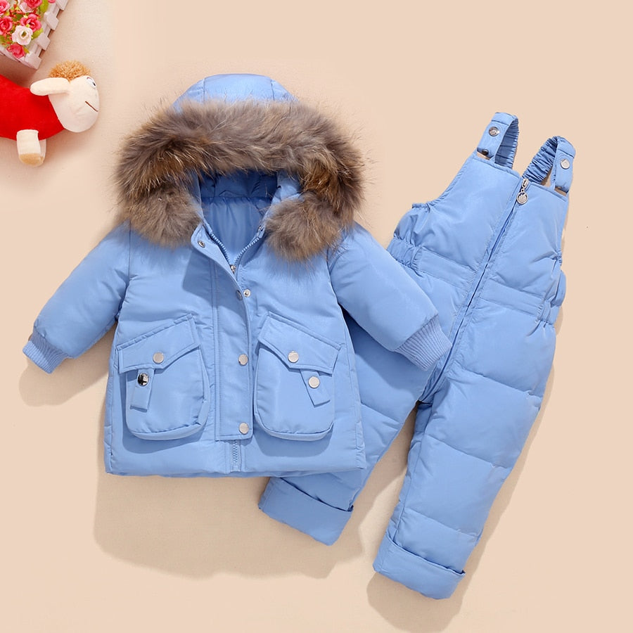 Winter Clothing Set Baby Boy Girl Clothes Warm Jacket Coat