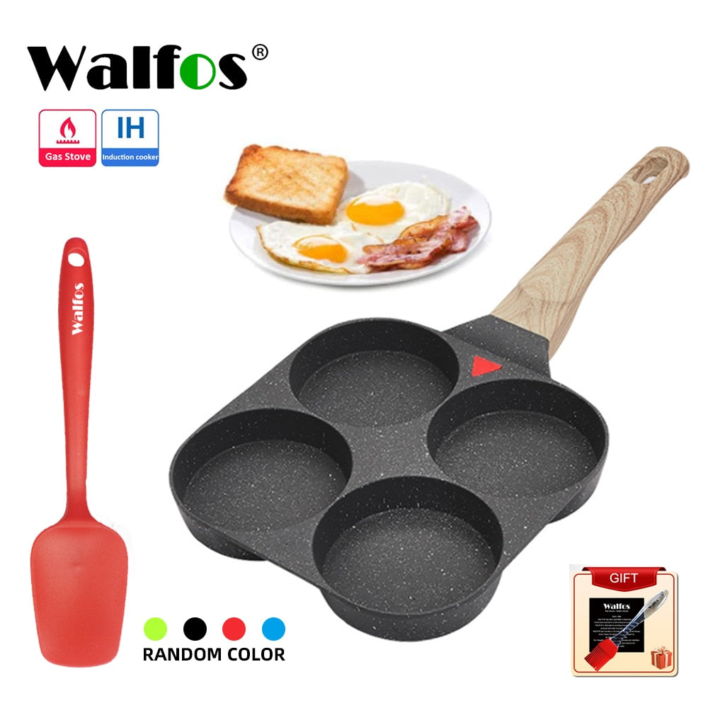 Four-Hole Frying Pot Pan Thickened Omelet Pan Non-Stick Egg