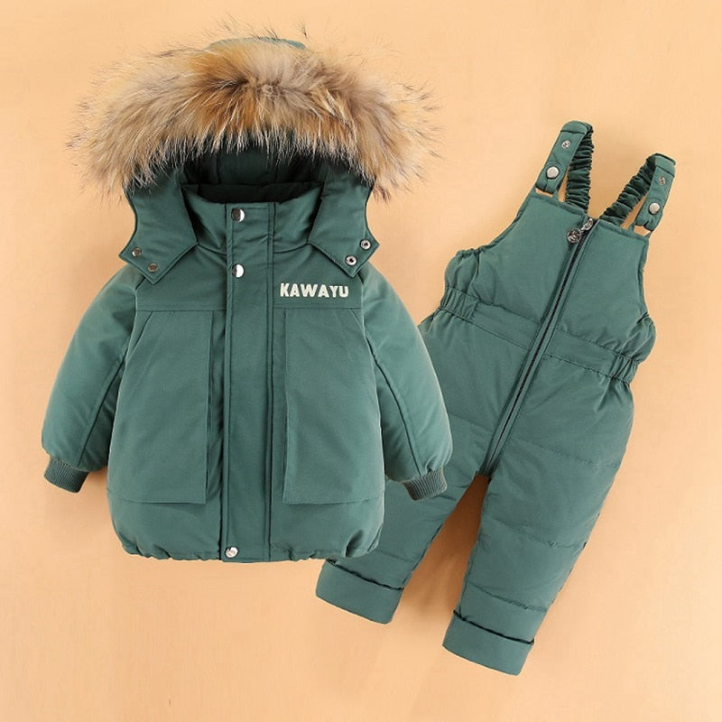 Winter Clothing Set Baby Boy Girl Clothes Warm Jacket Coat