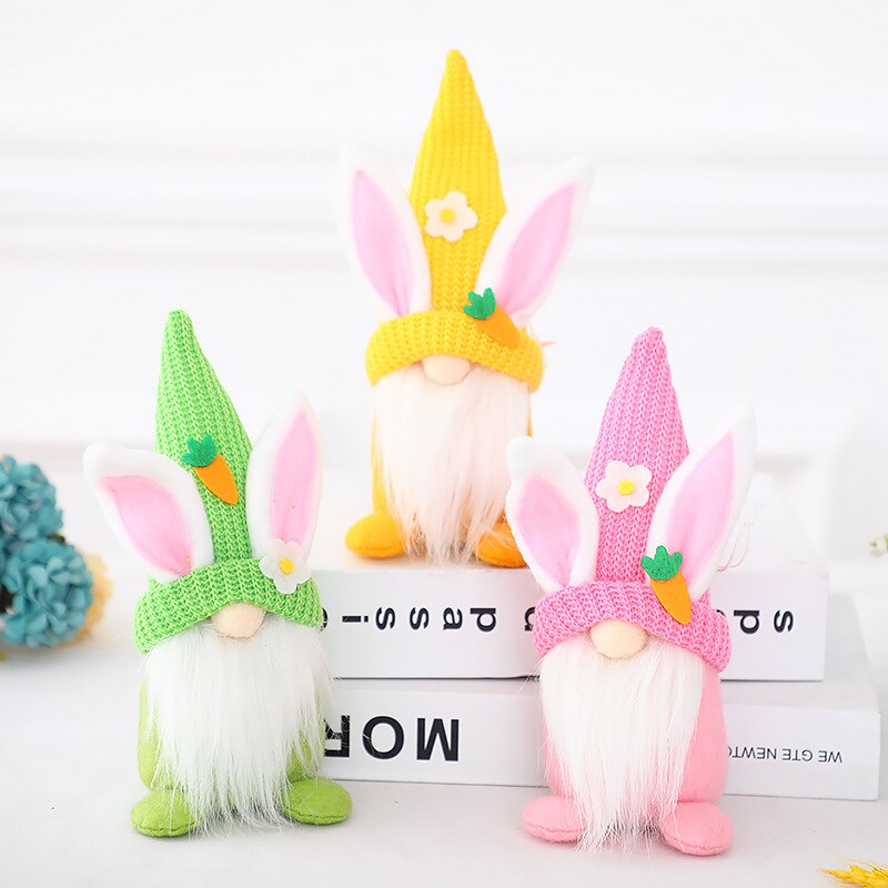 New Easter Faceless Gnome Spring Hanging Bunny Kids Gifts Decor 2023