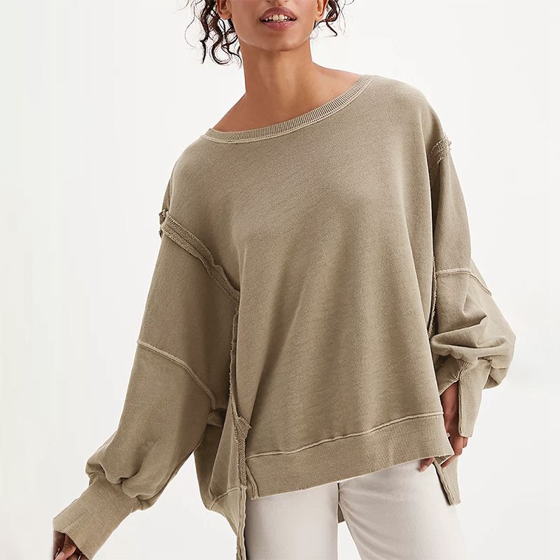 Oversized 100% Cotton Women Long Sleeve Streetwear