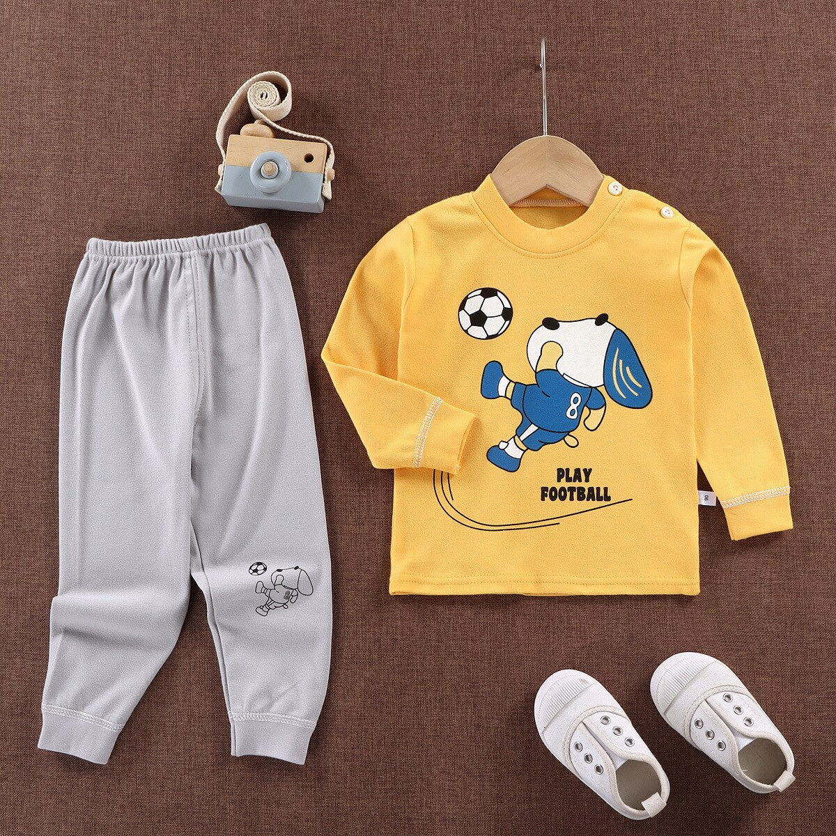 0-2year Baby Girls Boys Clothes Set Winter Christmas Mickey Mouse Set