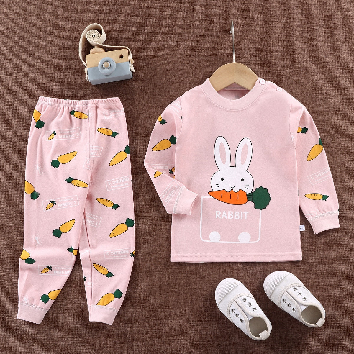 0-2year Baby Girls Boys Clothes Set Winter Christmas Mickey Mouse Set