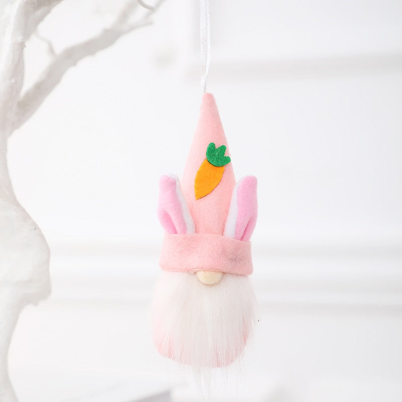 New Easter Faceless Gnome Spring Hanging Bunny Kids Gifts Decor 2023
