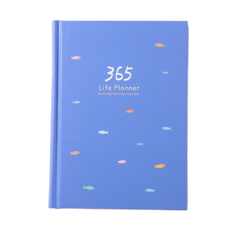 365 Planner Agenda Notebook Colorful Inner PageYearly Daily Plan