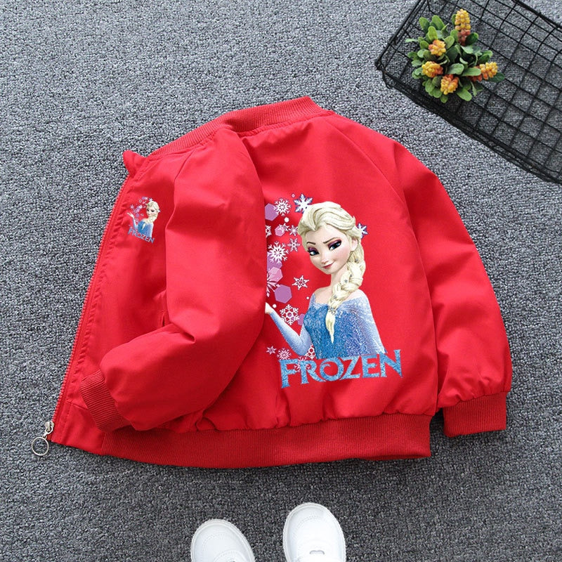 Autumn Girl Cartoon Jacket Minnie Mickey Mouse Frozen