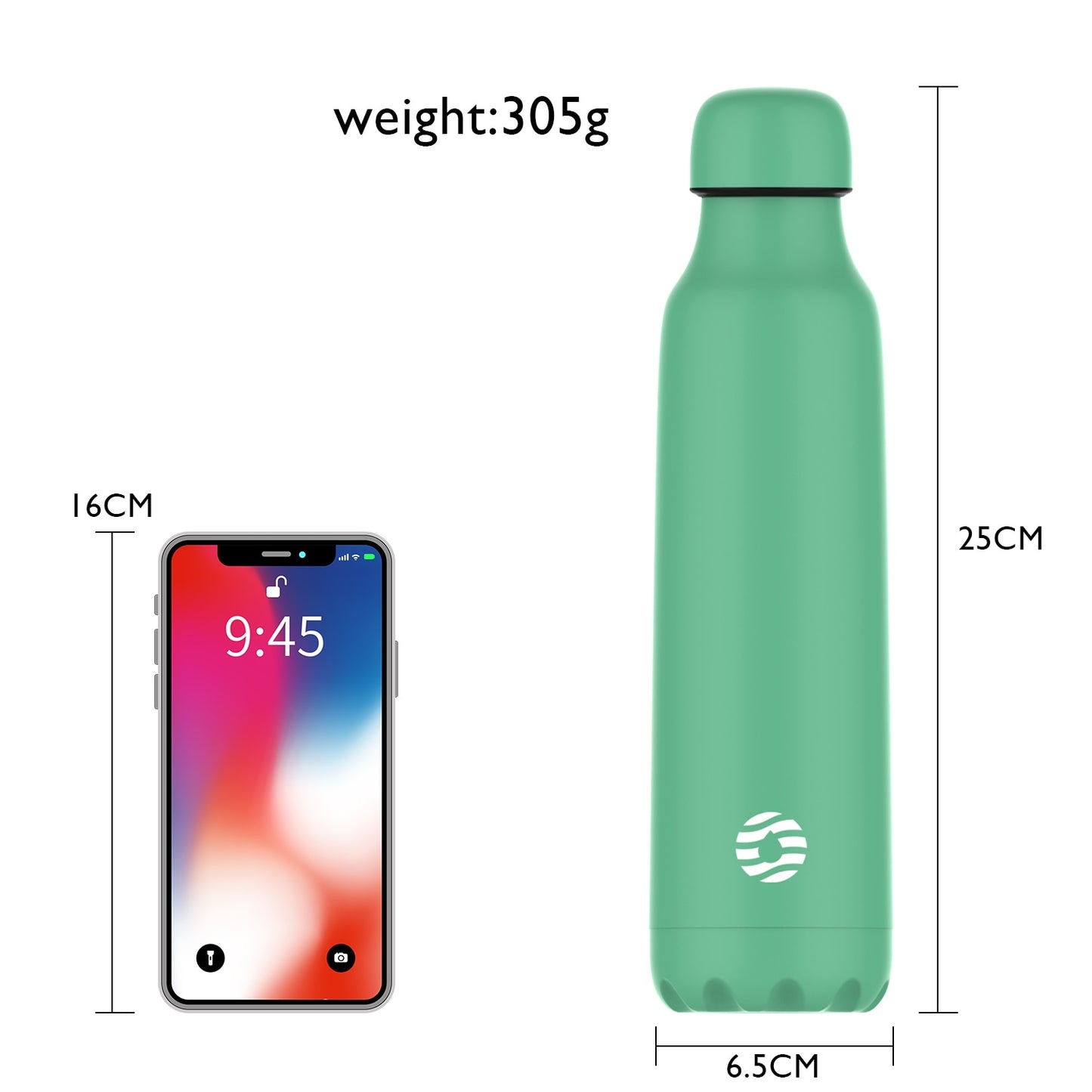 Stainless Steel Water Bottle Double Wall Vacuum Insulated