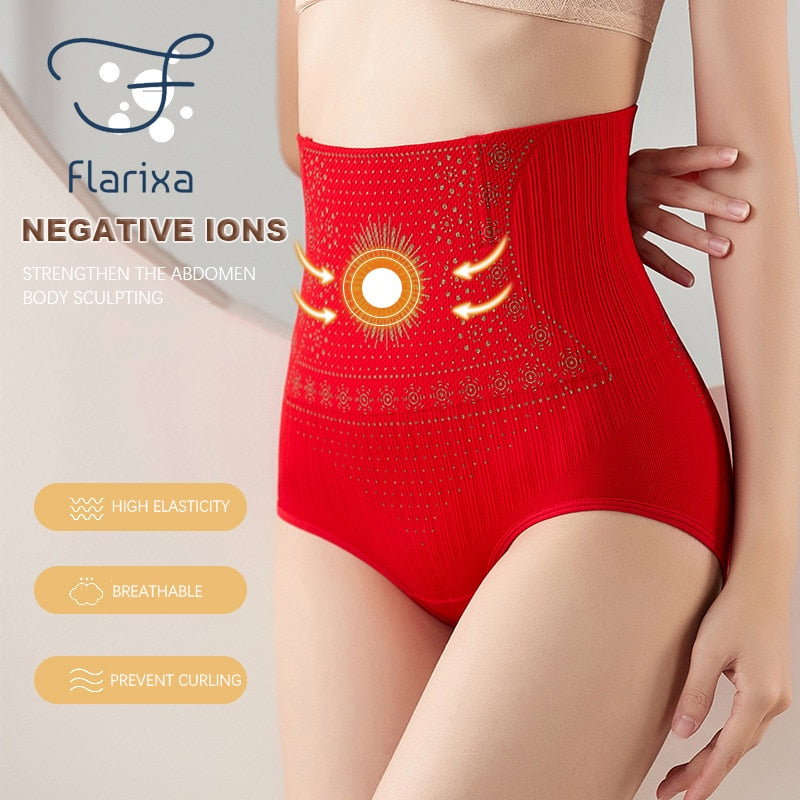 Seamless Women Panties High Waist Flat Belly Panties