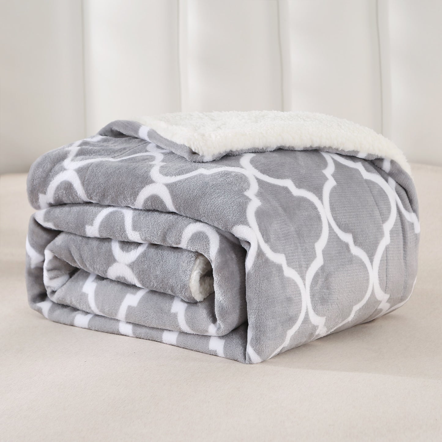 Furry Throw Blanket Warm Cashmere Bedspread Winter Bed Covers