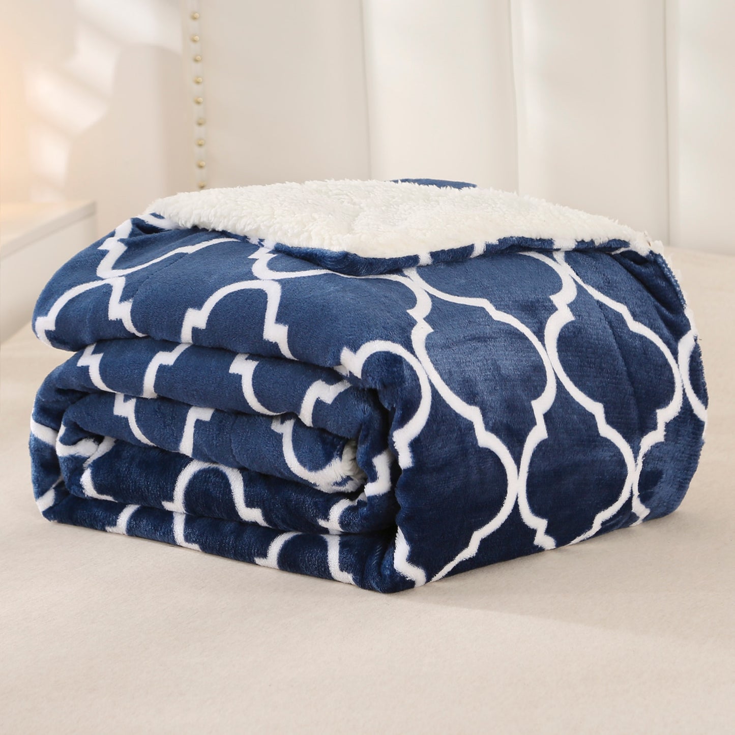 Furry Throw Blanket Warm Cashmere Bedspread Winter Bed Covers