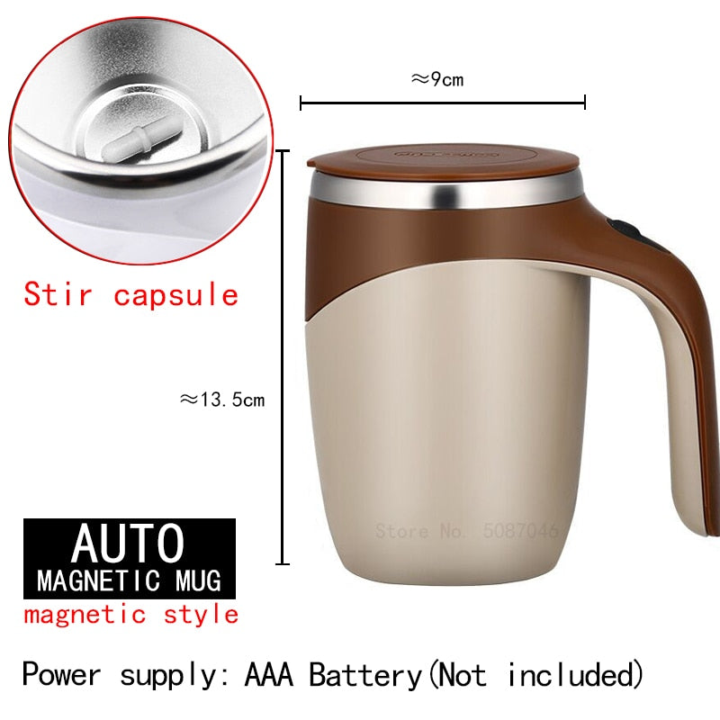 New Automatic Self Stirring Magnetic Mug Creative Stainless Steel Mixer