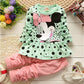 Fall Girls Clothing Outfits Cartoon Minnie Long Sleeve Set