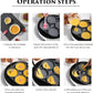 Four-Hole Frying Pot Pan Thickened Omelet Pan Non-Stick Egg