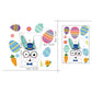 Happy Easter Window Stickers Rabbit Easter Eggs Decorations