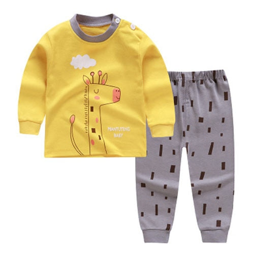 0-2year Baby Girls Boys Clothes Set Winter Christmas Mickey Mouse Set