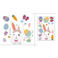 Happy Easter Window Stickers Rabbit Easter Eggs Decorations