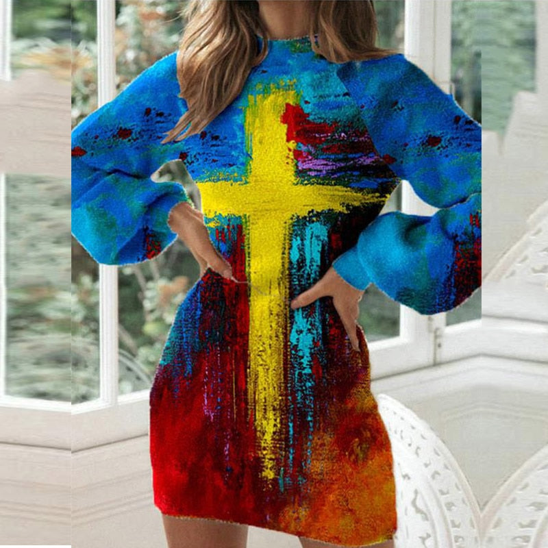 Fashion Christmas Ball Bowknot Party Dress for Women