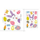 Happy Easter Window Stickers Rabbit Easter Eggs Decorations