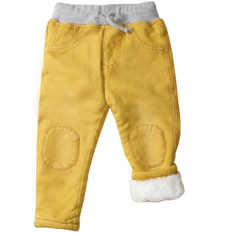 New Baby Boys Clothing Warm Cashmere Jeans Pants