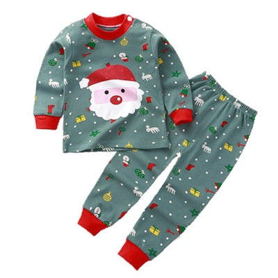0-2year Baby Girls Boys Clothes Set Winter Christmas Mickey Mouse Set