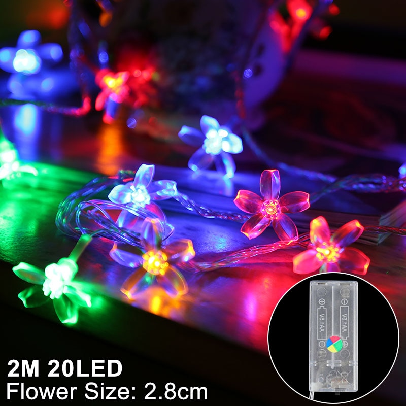 Snowflake LED Light Christmas Decorations For Home Hanging Garland